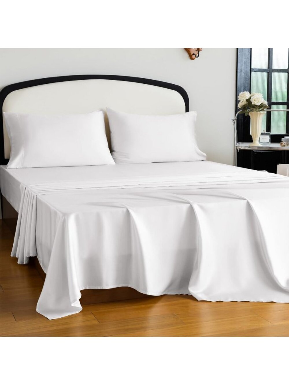 King Size Cooling Sheets Set - Silky Soft Tencel Lyocell, 16" Deep Pocket